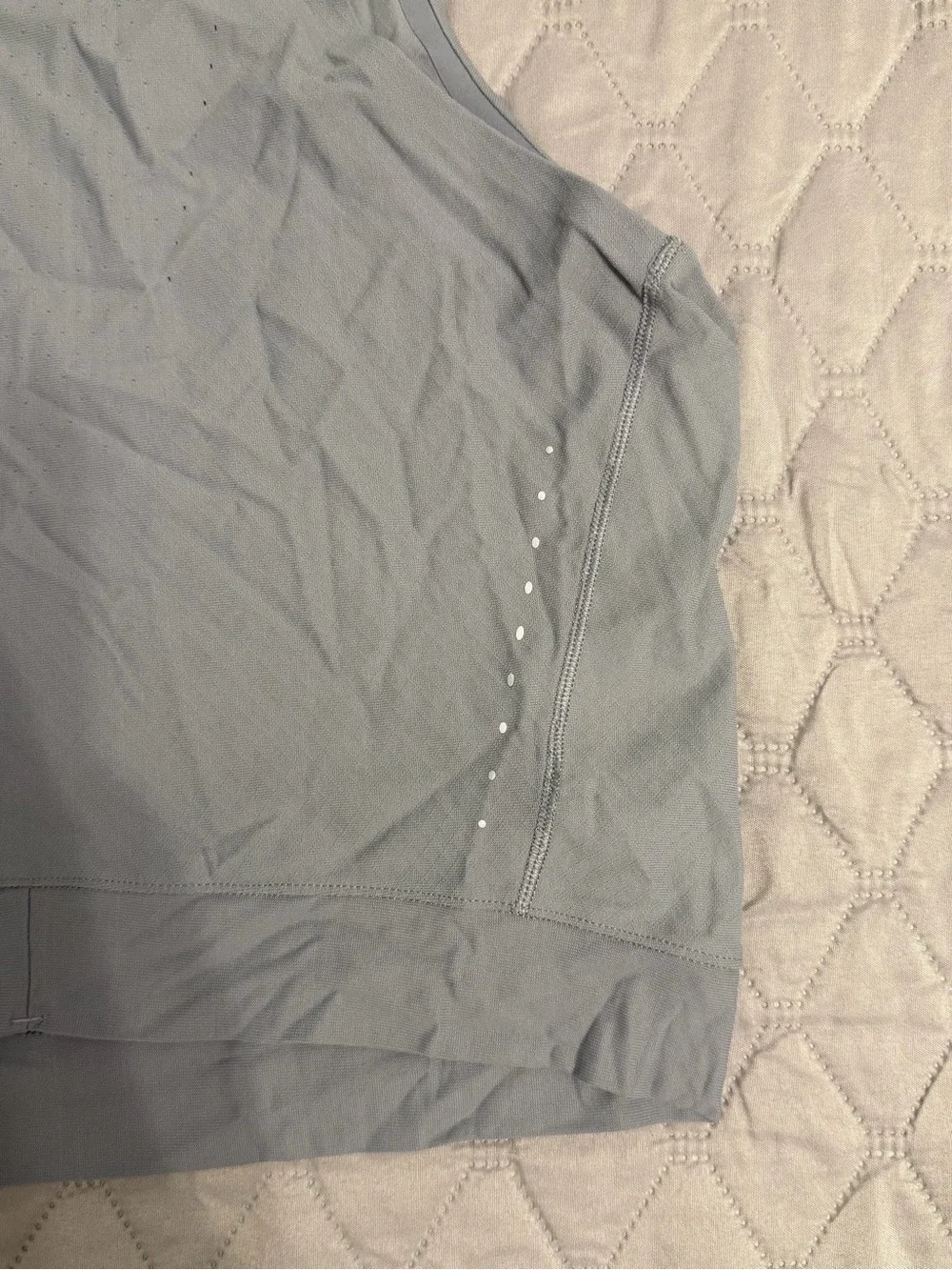Lululemon Women's Reflective Gray Muscle Tank Top - Size 10